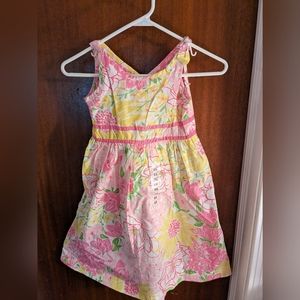 Vintage Lilly Pulitzer Girls Dress Floral 6X